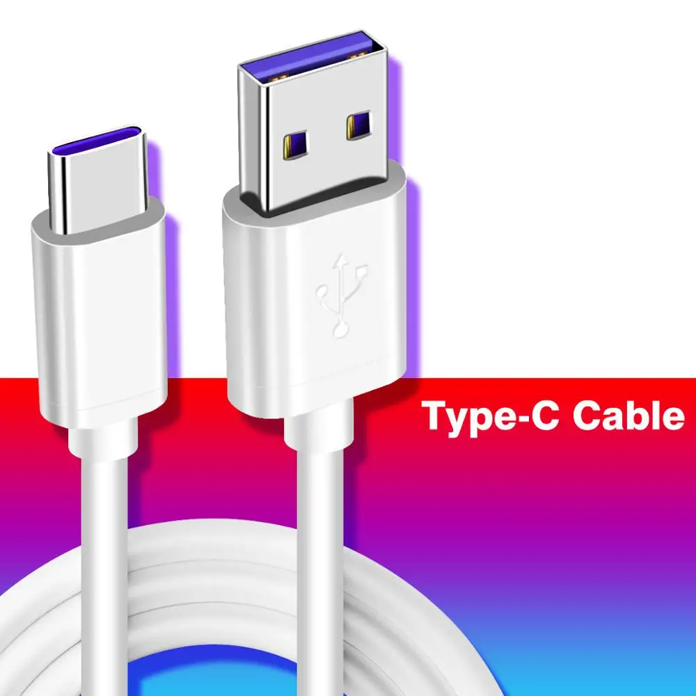 GUUGEI 5A кабель для быстрой зарядки type C USB кабель Android супер быстрое зарядное устройство type-C устройства USB-C шнур для передачи данных Supercharge Универсальный - Цвет: 5A SuperCharge Cable