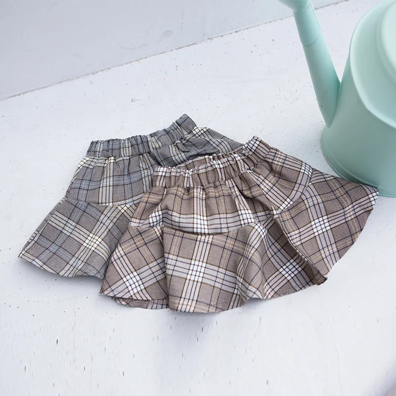 2018 Fashion Girls Plaid Skirts Cotton Baby Kids Girl Skirtkids girls skirtgirls fashion