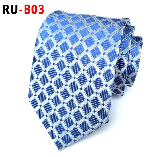 RU-B03 67 цветов, шелковый галстук для мужчин, жаккардовый, 8 см, Модный Цветочный галстук, деловой галстук для свадебной вечеринки, галстук, подарок для Него - Цвет: RU-B03