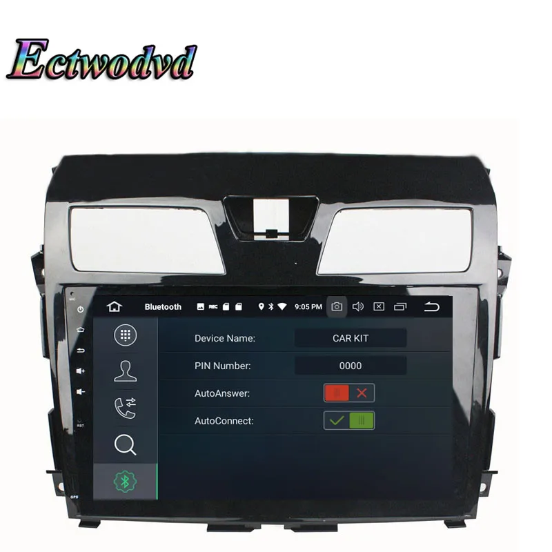 Discount Ectwodvd Octa Core 4G RAM 64G ROM Android 9.0 Car Multimedia DVD Player GPS HeadUnit for Nissan Tenna 2013 2014 2015 10