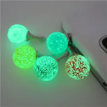 Luminous 3.5mm Jack Headset Headphone Anti Dust Plug Mobile phone Earphone Audio Dustproof Plug for apple Iphone 5 6 PC