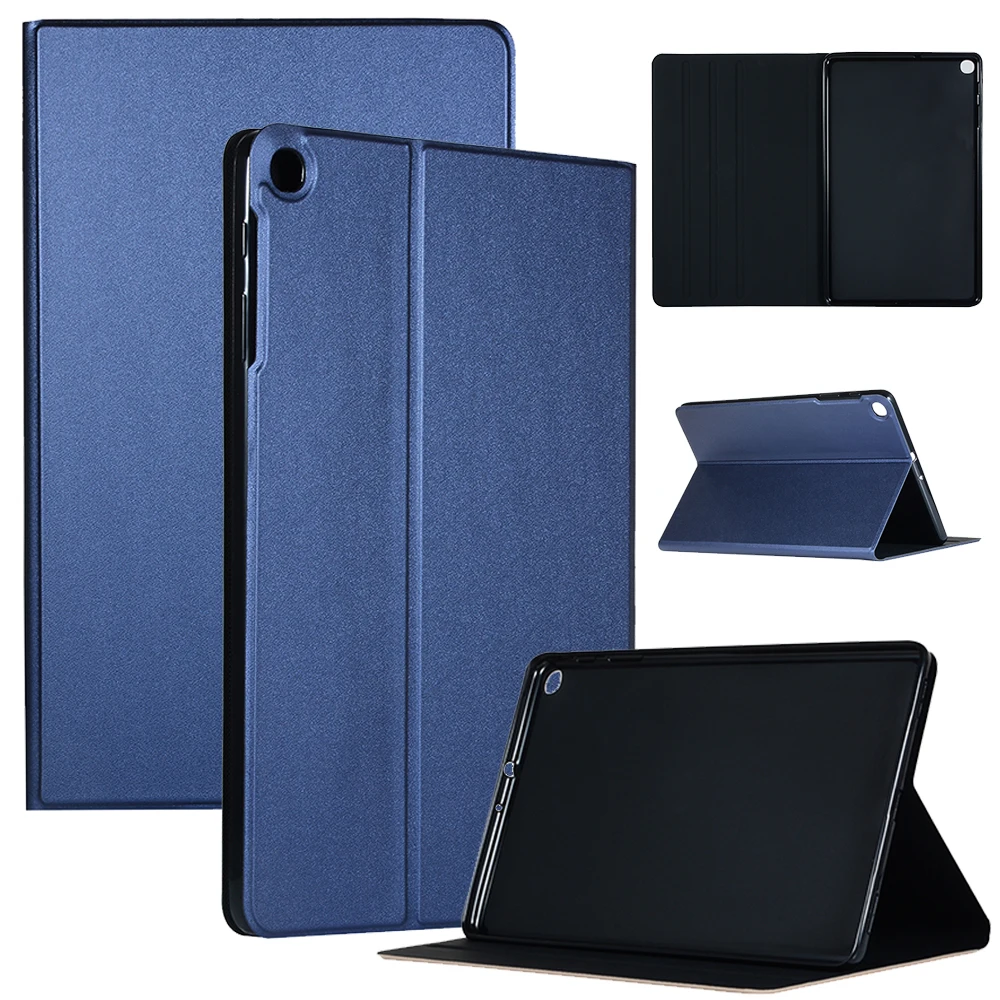 Чехол для Samsung Galaxy Tab A SM-T510 SM-T515 T510 T515 чехол для планшета кожаный чехол-подставка для Tab A 10,1 '' чехол для планшета - Цвет: Синий