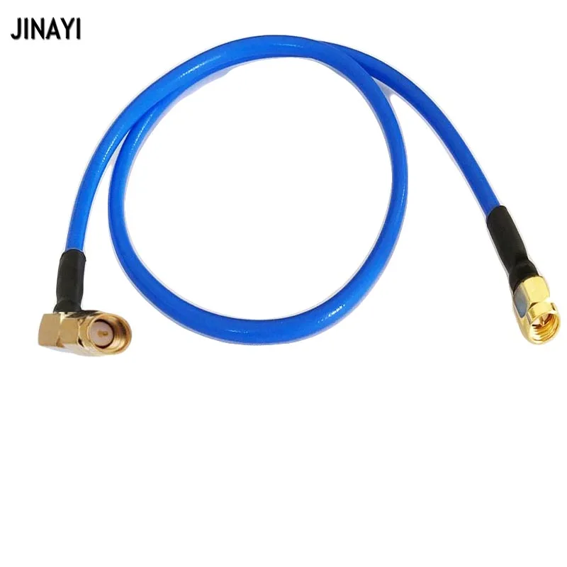 10pcs SMA Male to SMA Male Right Angle Connector RG141 RF Coaxial