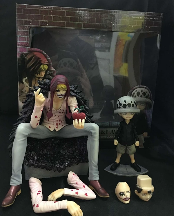 One Piece Figure Corazon Trafalgar Law Mh Pop Figure 170mm Joker Doflamingo Pvc Action Figure Toy Collection Model Gift Toy Swimmer Toy Enginegift Card Boxes Wholesale Aliexpress
