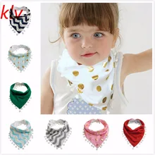 Слюна полотенце бандана треугольные нагрудники для маленьких мальчиков и девочек