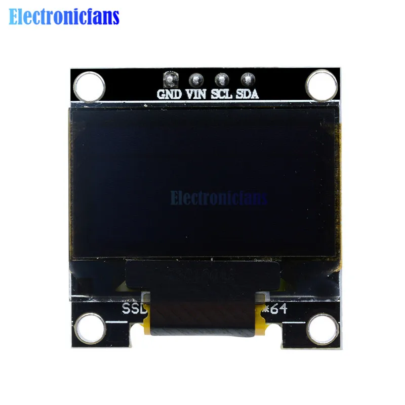 Желтый синий OLED дисплей модуль 0,96 дюймов IIC Серийный 128X64 IEC SSD1306 12864 плата с ЖК-экраном GND VCC SCL SDA для Arduino STM32