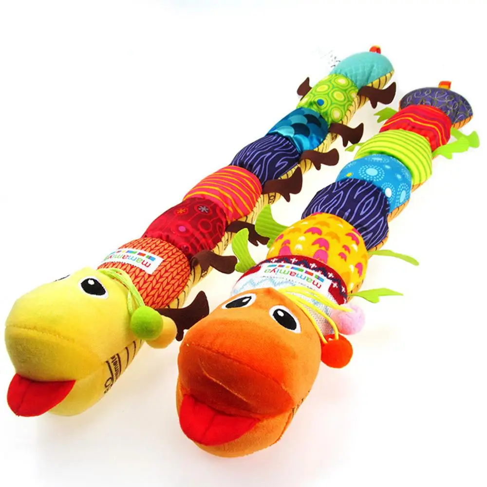 

New Baby Cute Carton Toy Baby Soft Plush Toys Musical Caterpillar Educational Plaything Rattles Kids Kids Gift