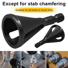 Stainless Steel Hex Shank Drill Bit Tool Deburring External Chamfer Remove Burr Repairs Tools WWO66