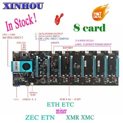 Горная материнская плата BTC IC6S (с процессором) горная материнская плата 8 видеокарт слоты для ETH и т. д. ZEC ETN XMR XMC RVN MINER