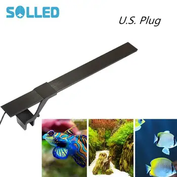 

SOLLED 110-240V 8W LED Ultra-thin Waterproof Lamp Aquarium Fishbowl Lighting Bar Submersible Light