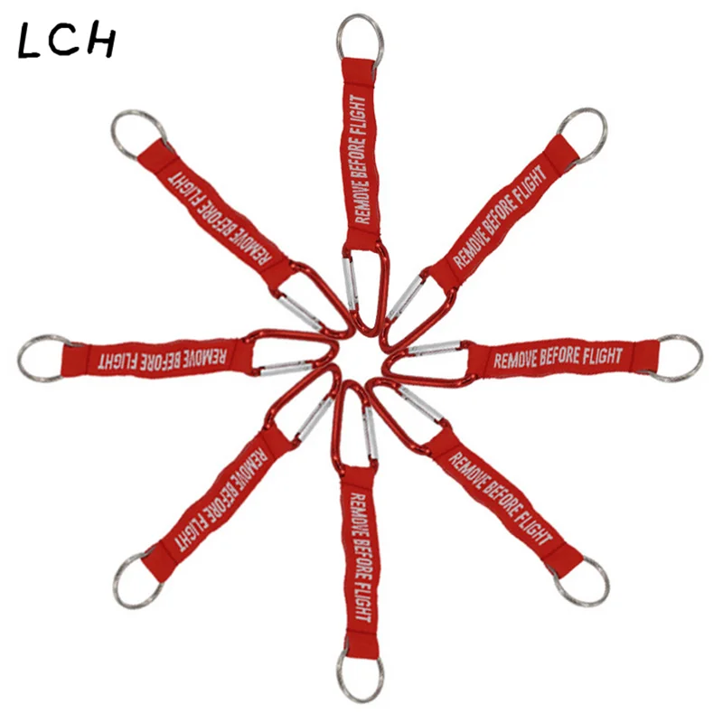 Remove Before Flight цепочка для ключей красный брелок тканый письмо ювелирные изделия