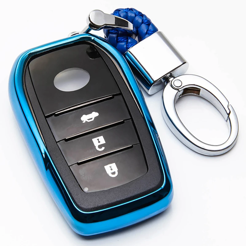 

TPU Remote Car Key Case Cover For Toyota Chr C-hr Land Cruiser 200 Avensis Auris Corolla Key Chain Case Accessories