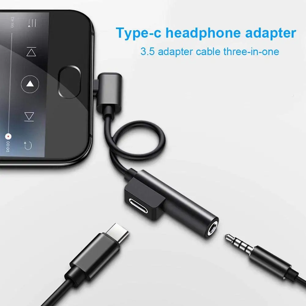 Cherie 2in1 USB C 3 5 мм аудио конвертер для Samsung Xiaomi Huawei HTC Typec звонки Зарядка музыка разъем