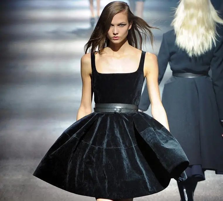 Новое подиумное платье высокого качества черного размера плюс женское бархатное бальное платье