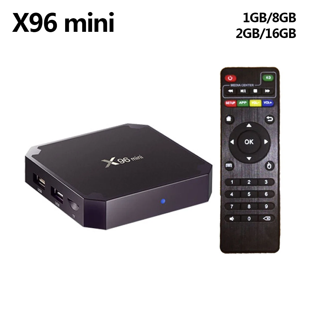 

20PCS X96 mini Android 7.1 TV BOX 2GB16GB 1GB8GB Amlogic S905W Quad Core Suppot H.265 4K 30tps 2.4GHz WiFi Media Player