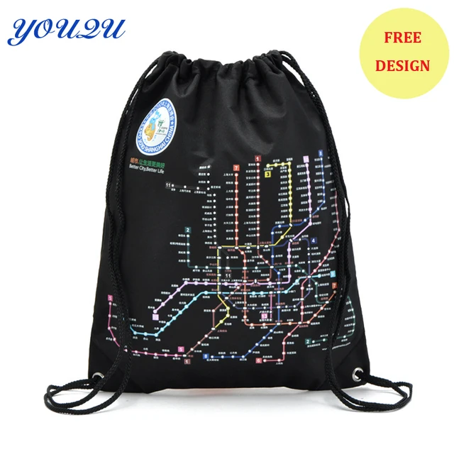 Custom Polyester Drawstring Bag Whole Backpack Custom Polyester Drawstring Bag Whole Backpack Promotional Free Design