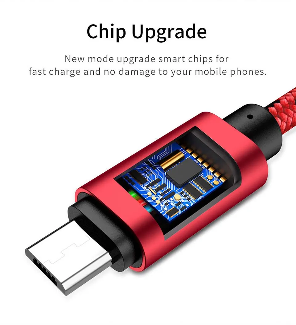 MUSTTRUE 2.4A Micro USB кабель для быстрой зарядки USB кабель для передачи данных нейлоновый кабель синхронизации для samsung Xiaomi Redmi huawei Android Micro usb кабель