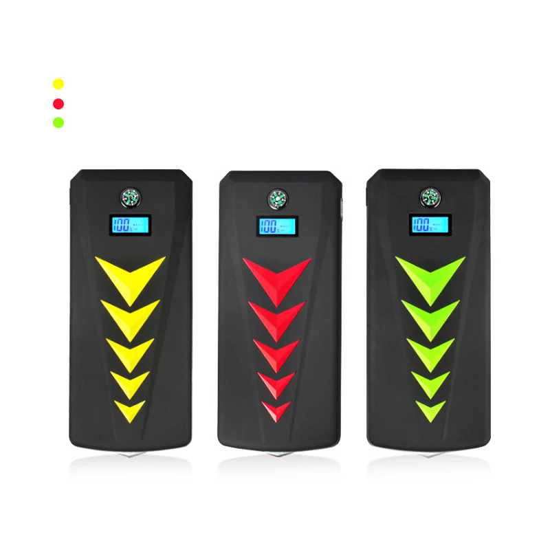 HCOOL Car Jump Starter Emergency Kit 24000mAh 1000A Peak Multifunction Quick Charge Power Bank Dual USB Charge Port Flashlight