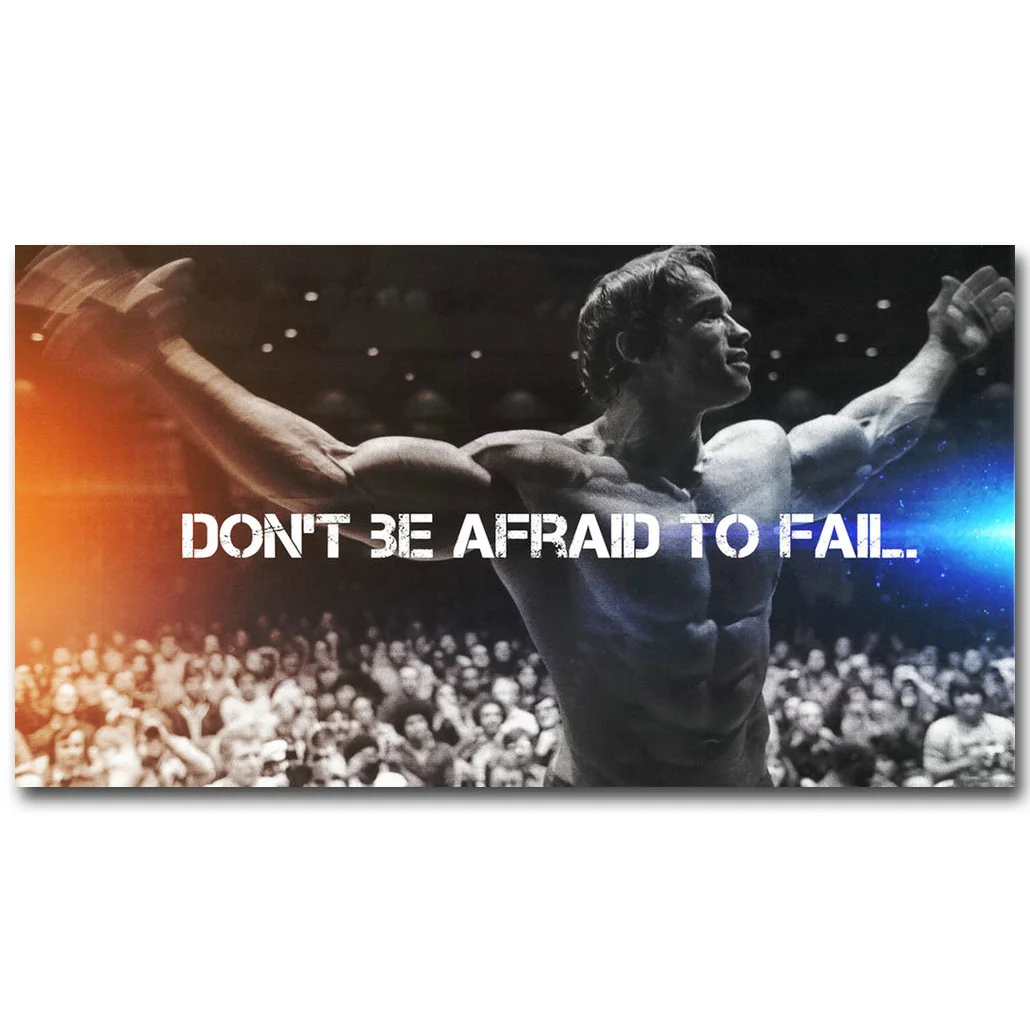 

Arnold Schwarzenegger Bodybuilding Motivational Quote Art Silk Poster Print Fitness Inspirational Picture for Room Wall Decor 39