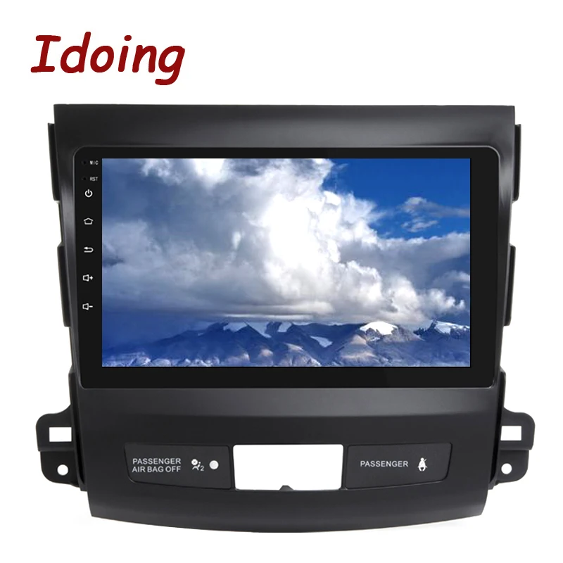 Cheap Idoing 9"4G+64G 2.5D IPS 8 Core Car Android 8.1 Radio Multimedia Player For Mitsubishi Outlander 2006-2012 DSP GPS Navigation 3