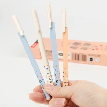 

Cute Geometry Gel Pen Kawaii Korean Stationery Creative Gift School Supplies Small Fresh Gel Pen 0.38mm