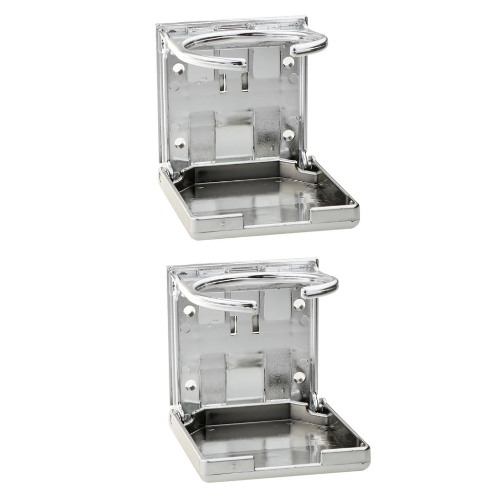 Adjustable Folding Drink Cup Bottle Holder Rack Car RV Boat X2 Marine Boat Yacht Caravan Car Truck RV Water Sports Mugs Rack
