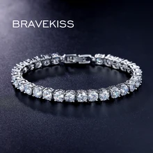 BRAEVKISS CZ Камень Теннисный браслет для женщин pulseiras bijoux femme браслет-цепочка ручной работы и браслеты bileklik ювелирные изделия BUB0021