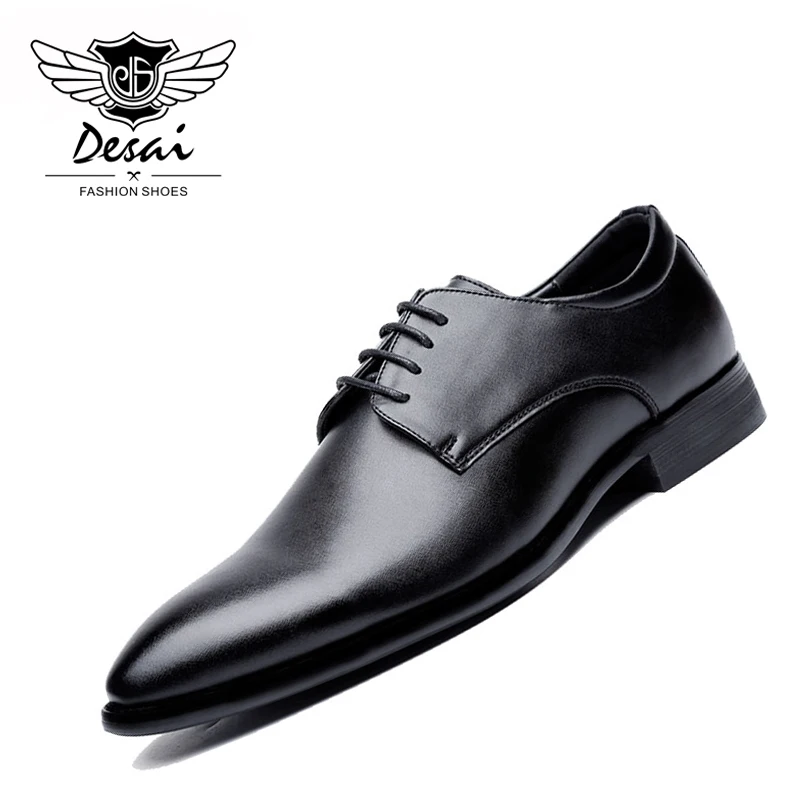 

DESAI Men Shoes Four Seasons Formal Leather Business Casual Shoes Men Dress Office Shoes Male Breathable Oxfords