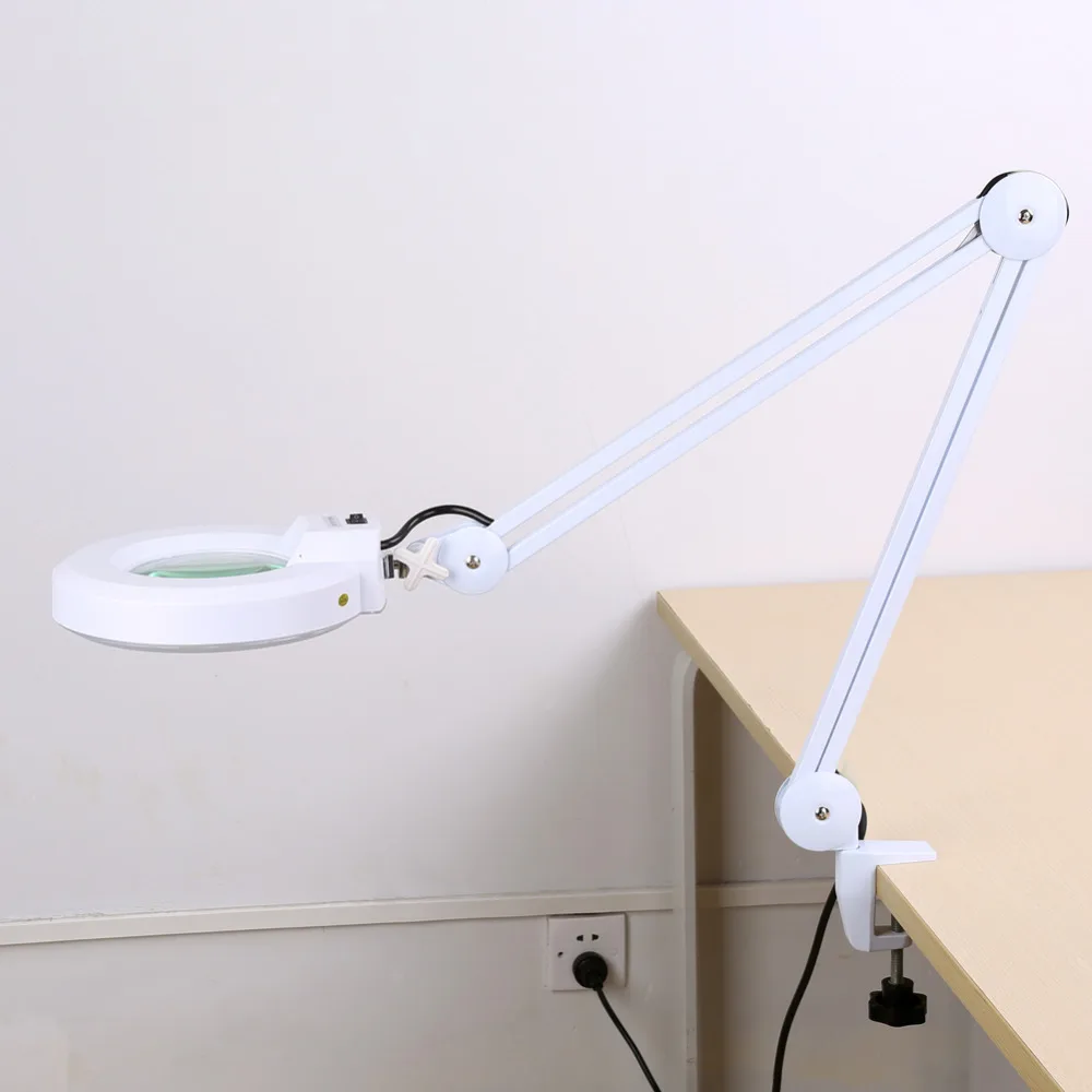 5x Desktop Magnifier Magnifying Lamp 5 Smd 5 Diopter Magnifier