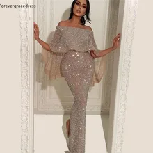 Вечерние платья с блестками, длина до пола, формальная Женская праздничная одежда, вечерние платья знаменитостей размера плюс, на заказ