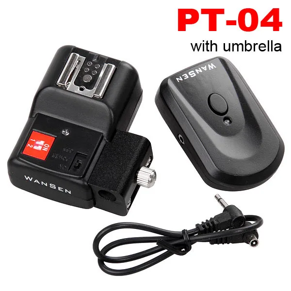 PT-04 NE 4 канала беспроводной/Радио флэш-триггер набор с зонтиком держатель камеры для вспышки быть беспроводной контроль Flash studio lig - Цвет: PT04