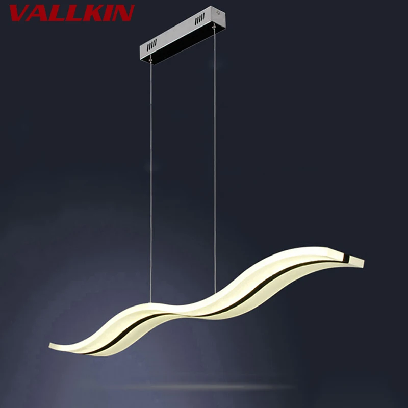 

Modern Pendant Lights Kitchen Living Dining Room LED Suspension Light Fixtures Hanging Lamp Luminaires Wave Suspension Lamps