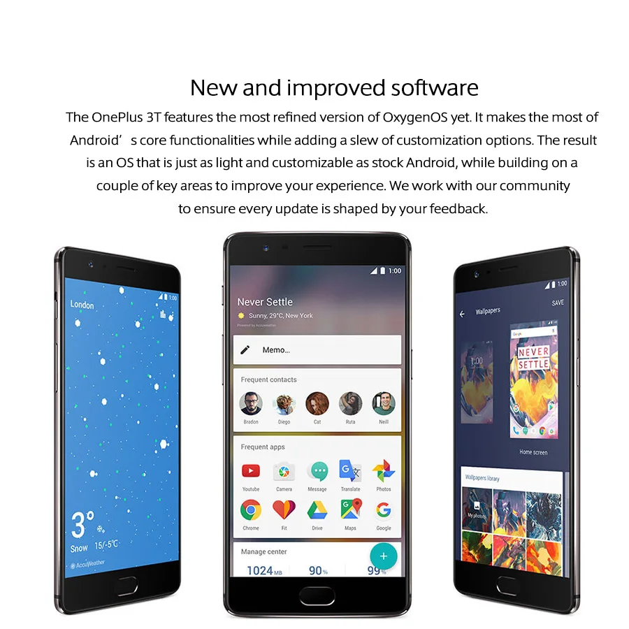 OnePlus 3T A3010 смартфон с 5 дюймовым дисплеем ОЗУ 6 ГБ ПЗУ 64 128 Android|Смартфоны| |