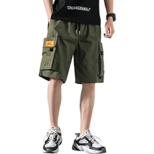 Летний стиль хип хоп Мужские шорты Уличная винтажная штаны для бега карго шорты masculino LBZ107