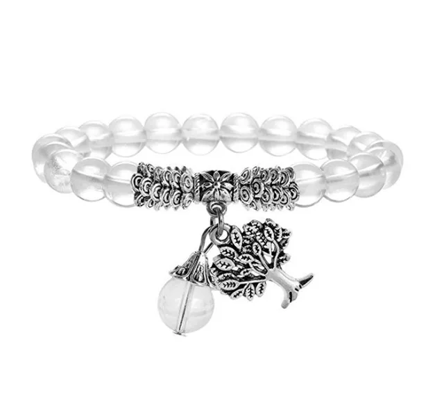 Bracelet Cristal De Roche Argent Femme