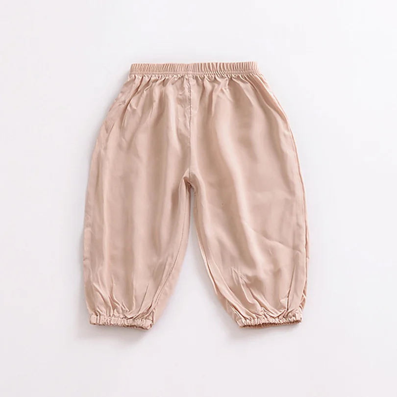 Детские противомоскитные штаны тонкие летние воздухопроницаемые штаны для малышей штаны-фонарики для мальчиков и девочек повседневные брюки для малышей От 6 месяцев до 6 лет