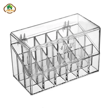 

Msjo Makeup Organizer Plastic Acrylic Make up Organizer Box Lipstick Nail Polish Home Cosmetic Plastic Storage Boxes