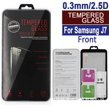 50 шт. для Samsung Galaxy J7/J700/j7009 протектор экрана из закаленного стекла(0.3 мм/2.5D/9 H