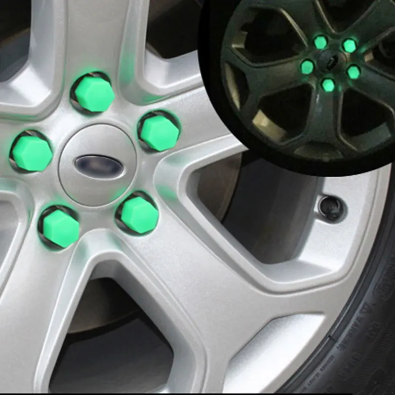Модификация автомобиля колеса шины ступицы болт крышка водонепроницаемый пылезащищенный от коррозии - Название цвета: Зеленый