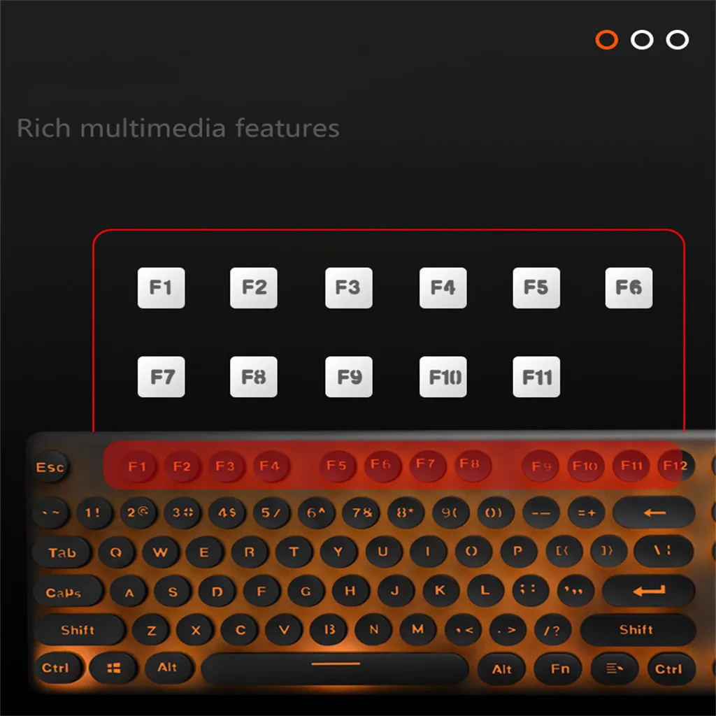 Gaming keyboard mouse combo