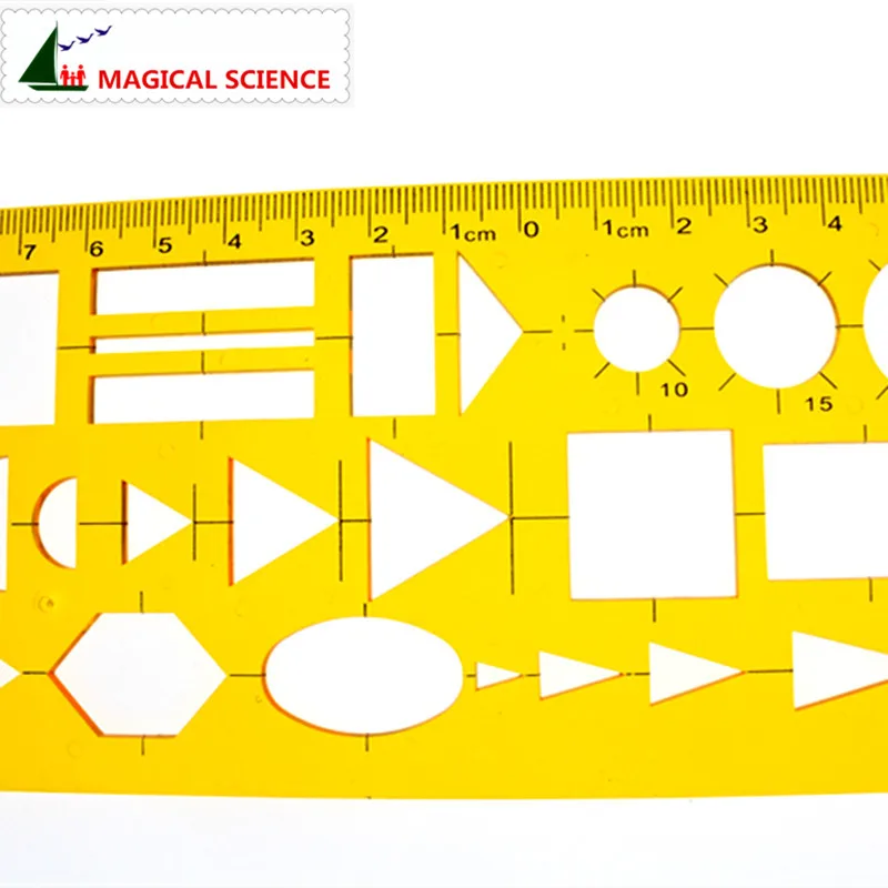plastic Network Technology Template drawing design ruler for students Flexible Web graphic design tools JSH4374 - 4