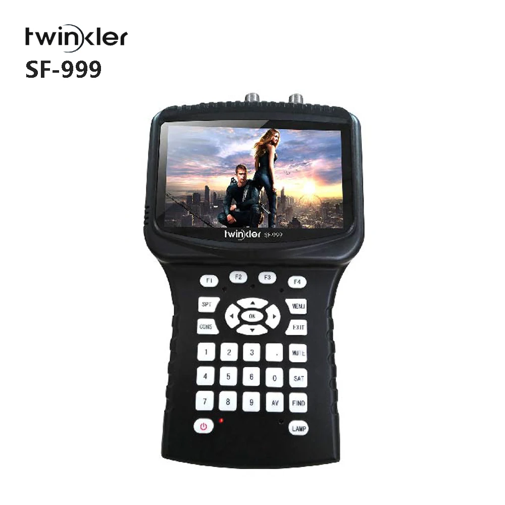 

DVB-T2 DVB-S2 DVB-C Combo Sat Finder 4.3" Screen support Spectrum Analyzer HD CCTV Camera Twinkler SF-999 better than Satlink