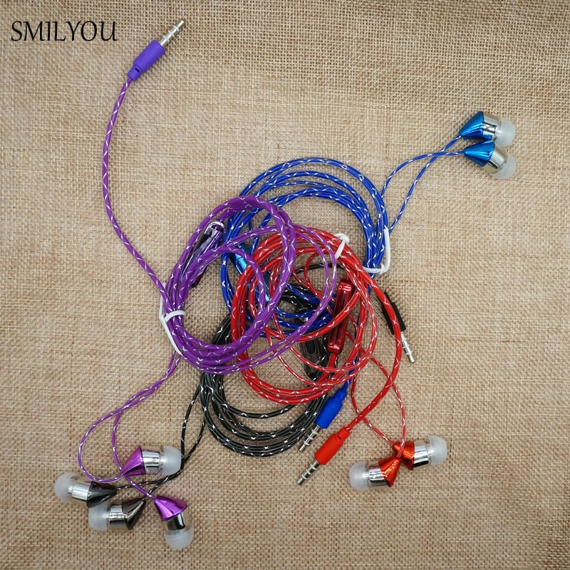 

SMILYOU Brand New Headphone With Mic Durable Cable Music Earphone Sport Headphones for iPhone Samsung Xiaomi Sony Smart Phones