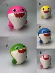 Kawaii Baby Shark мягкие игрушки медленный рост сжимаемая, Успокаивающая игрушки подарок для детей партия поставка
