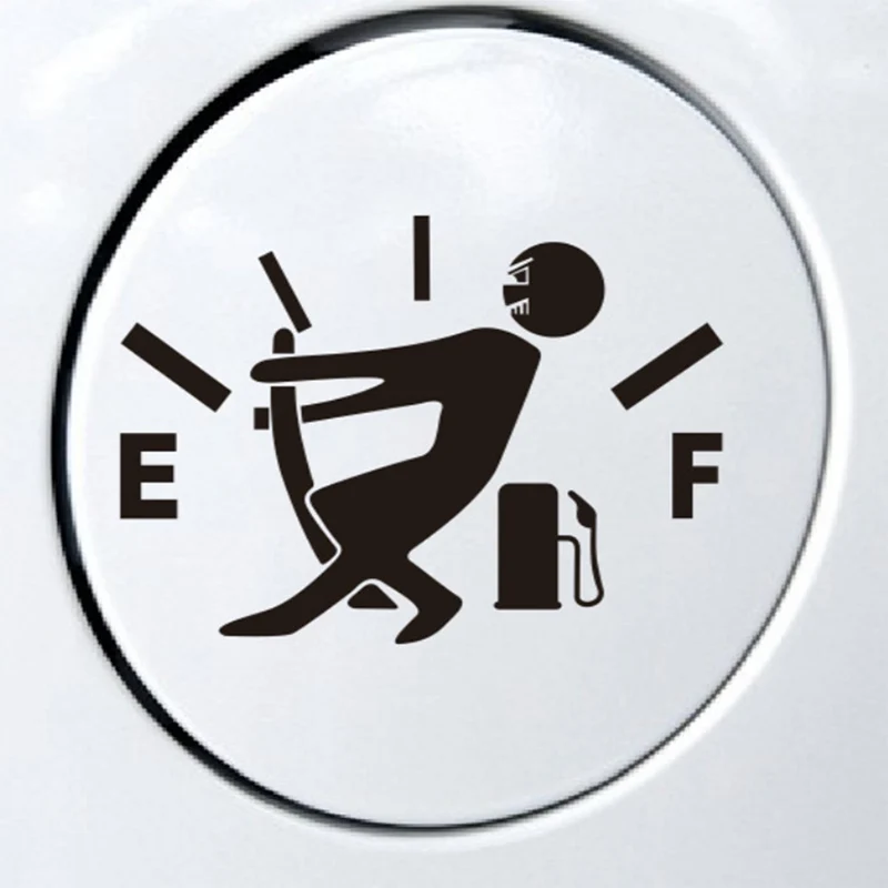 

Car Sticker Funny Car Stickers High Gas Consumption Decal Fuel Gage Empty Stickers Car Styling Accessories for volkswagen audi