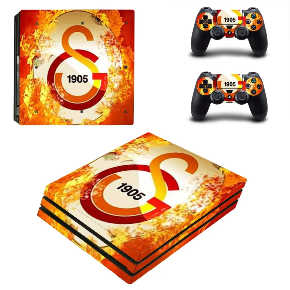 Galatasaray 1905 футбольная команда PS4 Pro наклейка для кожи виниловая наклейка для консоли Playstation 4 и 2 контроллера PS4 Pro наклейка для кожи