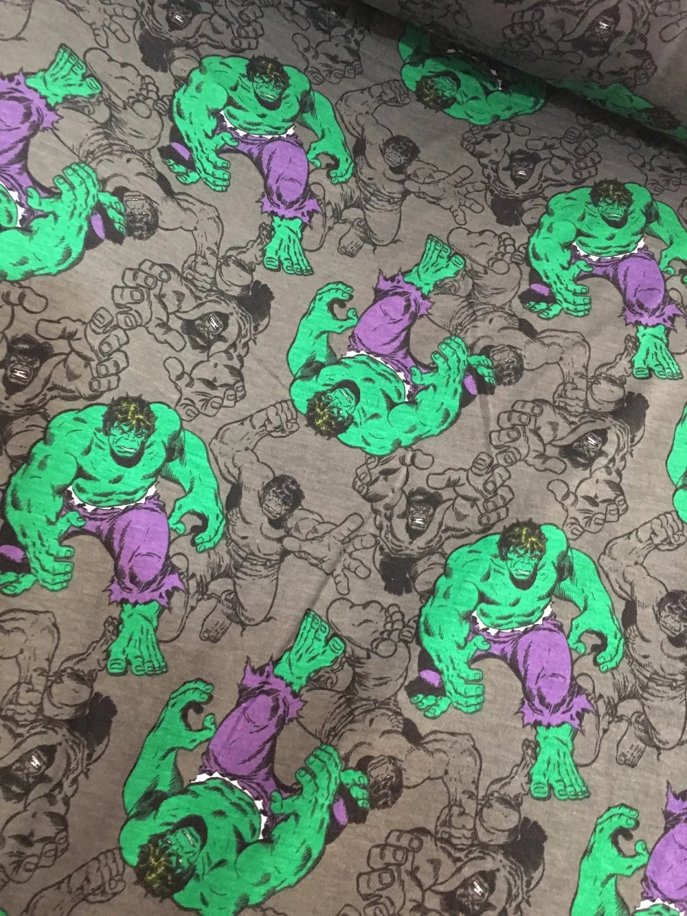 

50*170cm Marvel Hulk knitted Cotton fabric For Sewing diy Handmade Patchwork Parent-child Clothing ,BABY clothes