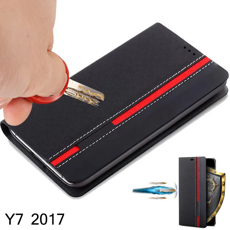 

Leather Flip Cover Case For Huawei Y6 Prime 2018 Y7 Y9 2019 Y5 Lite 2018 Y6 Pro 2017 Phone Back Wallet Cases