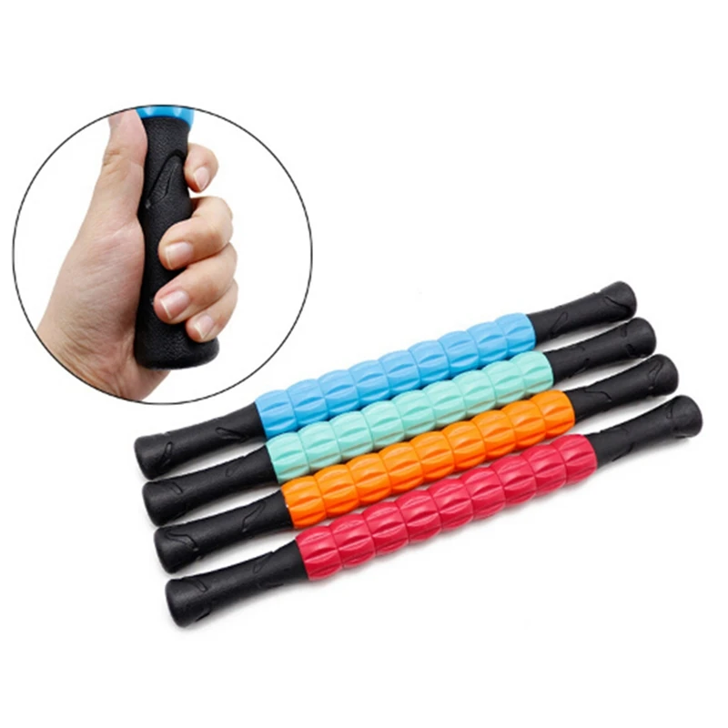 New plastic yoga, abdominal massage, roller hand-held manual massage stick release pain multifunctional health care tool