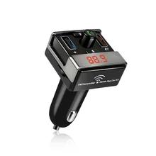 Беспроводной LED Bluetooth гарнитура для авто fm-передатчик MP3 плеера автомобильное зарядное устройство USB TF U диска Handsfree динамик для смартфонов